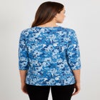 Stretch Cotton V-Neck Tee image number null