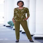 Stretch Cotton V-Neck Tee image number null