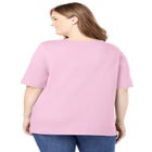 Perfect Elbow-Sleeve Square-Neck Tee image number null