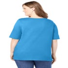 Perfect Elbow-Sleeve Square-Neck Tee image number null