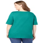Perfect Elbow-Sleeve Square-Neck Tee image number 1