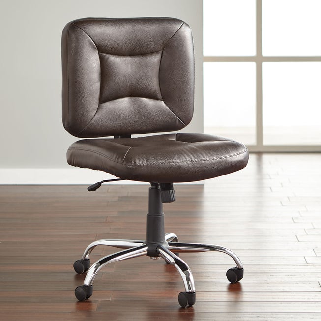 500 lbs. Weight Capacity Armless Office Chair image number 0