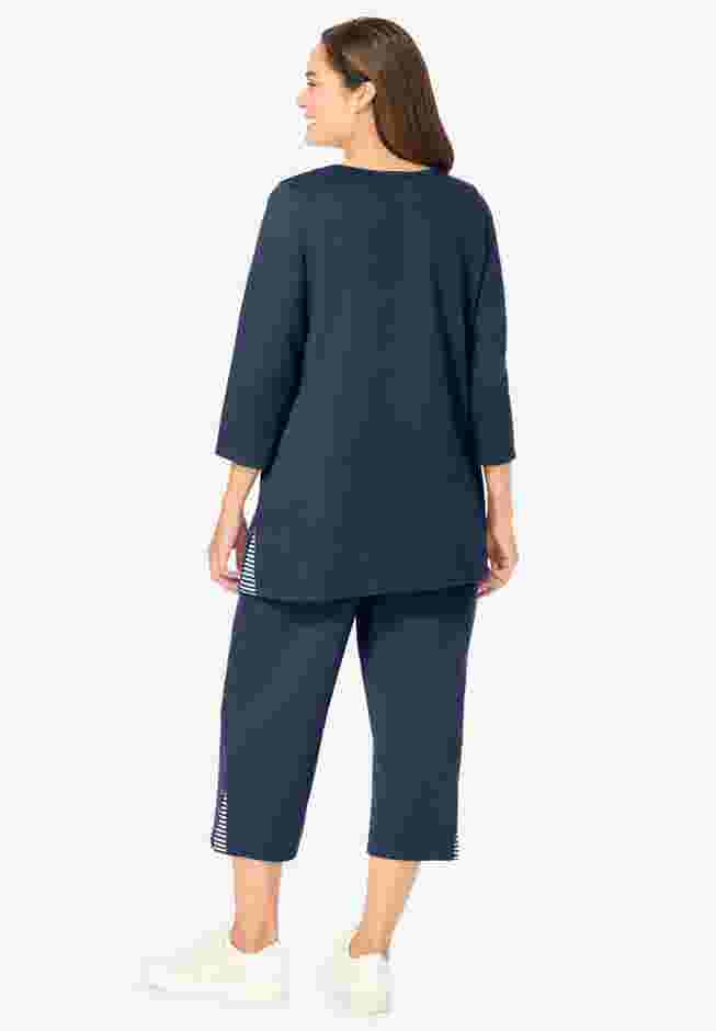 2-Piece Striped French Terry Set image number 1