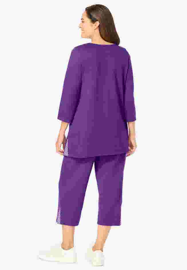 2-Piece Striped French Terry Set image number 1