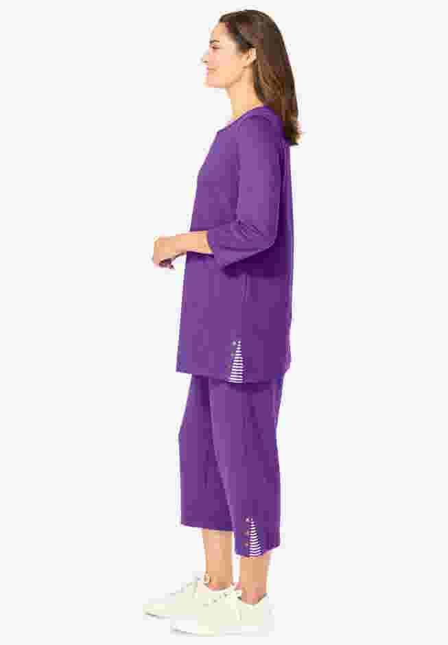 2-Piece Striped French Terry Set image number 2