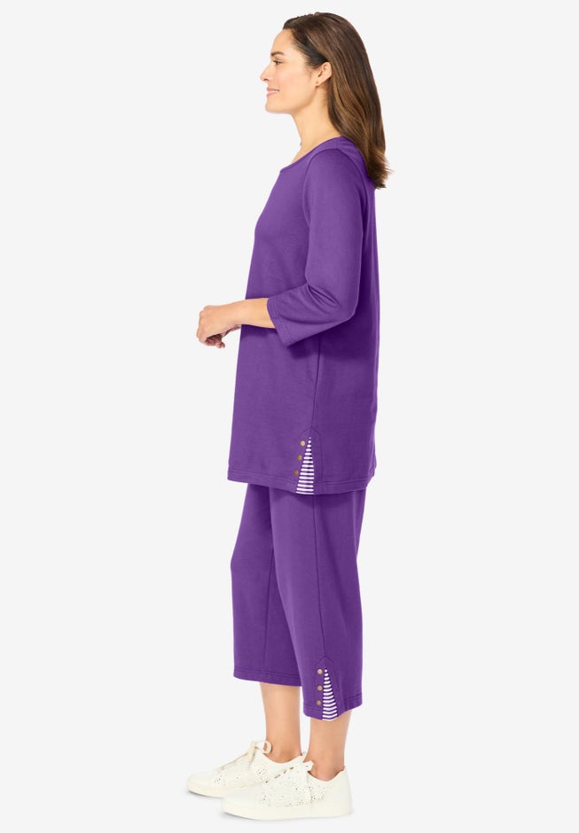 2-Piece Striped French Terry Set image number 2