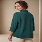 Stretch Knit Crepe Trapeze Tunic image number null