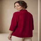 Stretch Knit Crepe Trapeze Tunic image number null