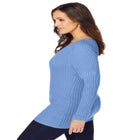 V-Neck Ribbed Sweater image number null