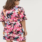 Flutter Sleeve Surplice Romper image number null