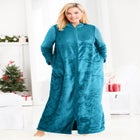Plush Zip-Front Robe image number null