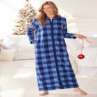 Plush Zip-Front Robe image number null