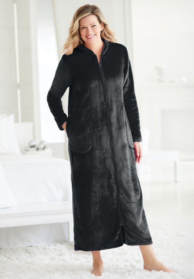 Plush Zip-Front Robe image number 0