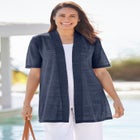 Lightweight Open Front Cardigan Sweater image number null