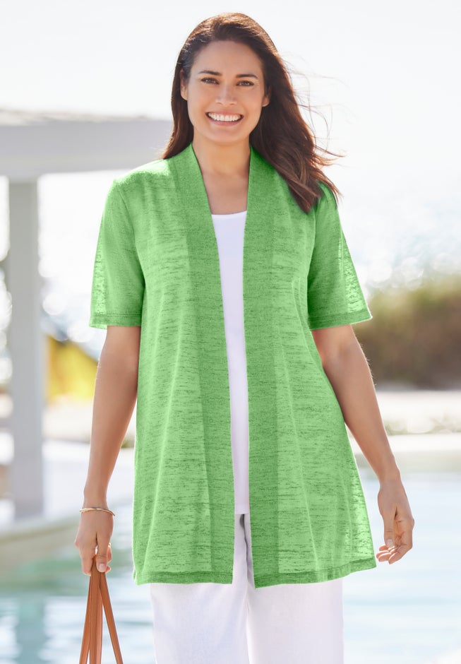 Lightweight Open Front Cardigan image number 0