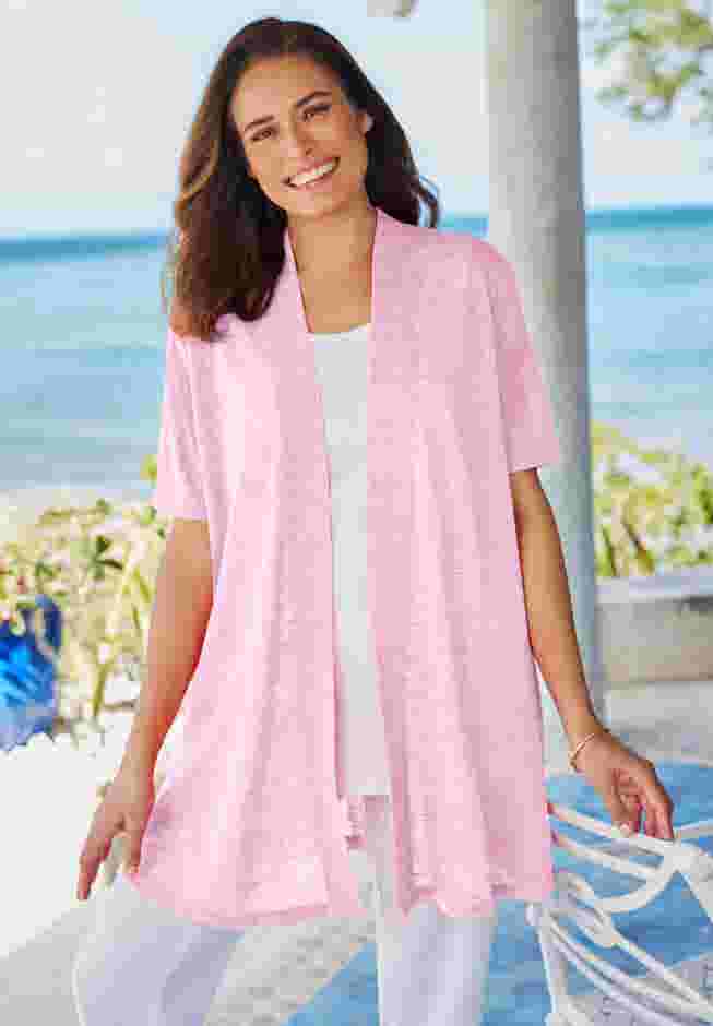 Lightweight Open Front Cardigan image number 0