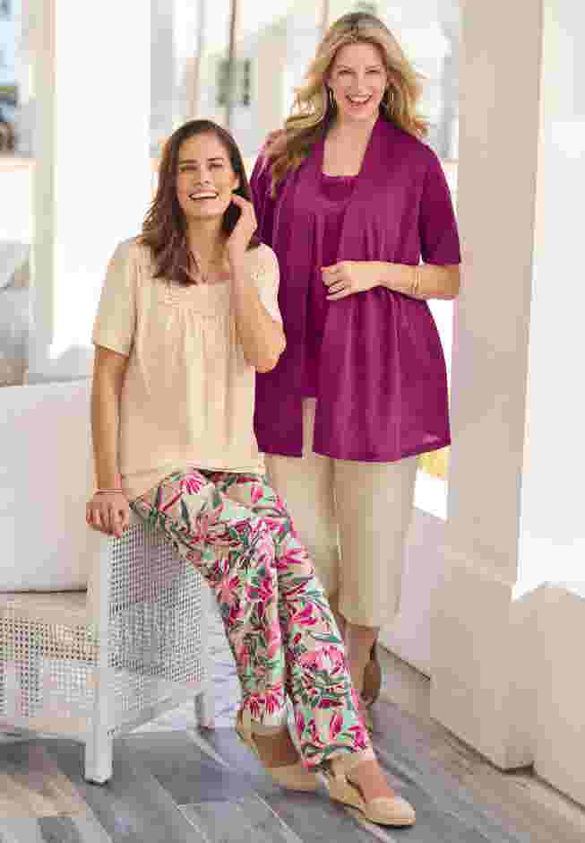 Lightweight Open Front Cardigan image number 6