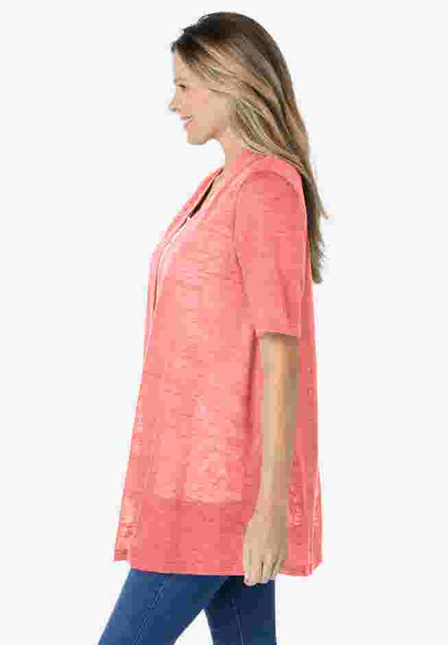 Lightweight Open Front Cardigan image number 2