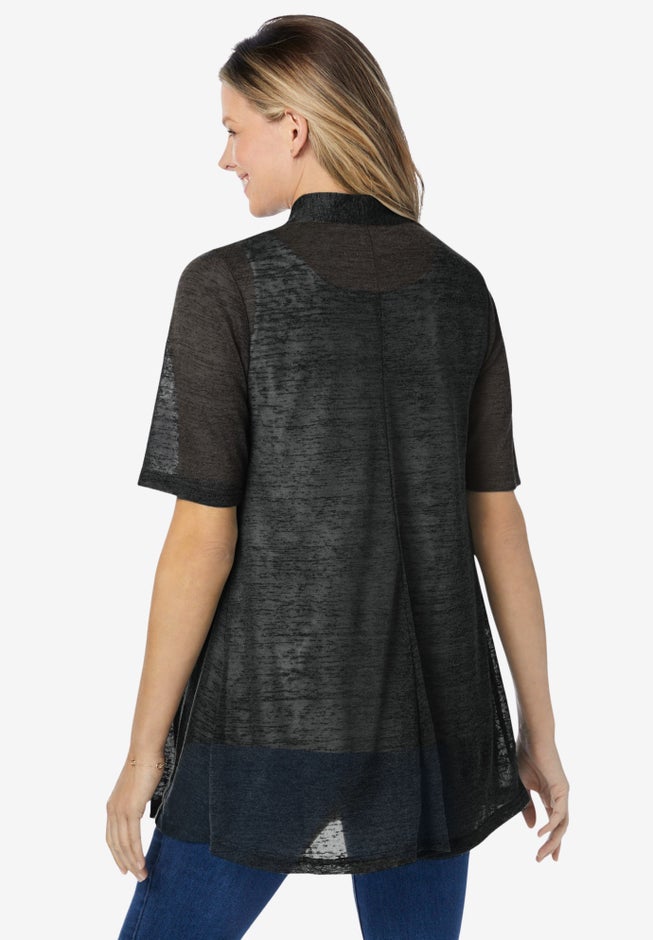 Lightweight Open Front Cardigan image number 1