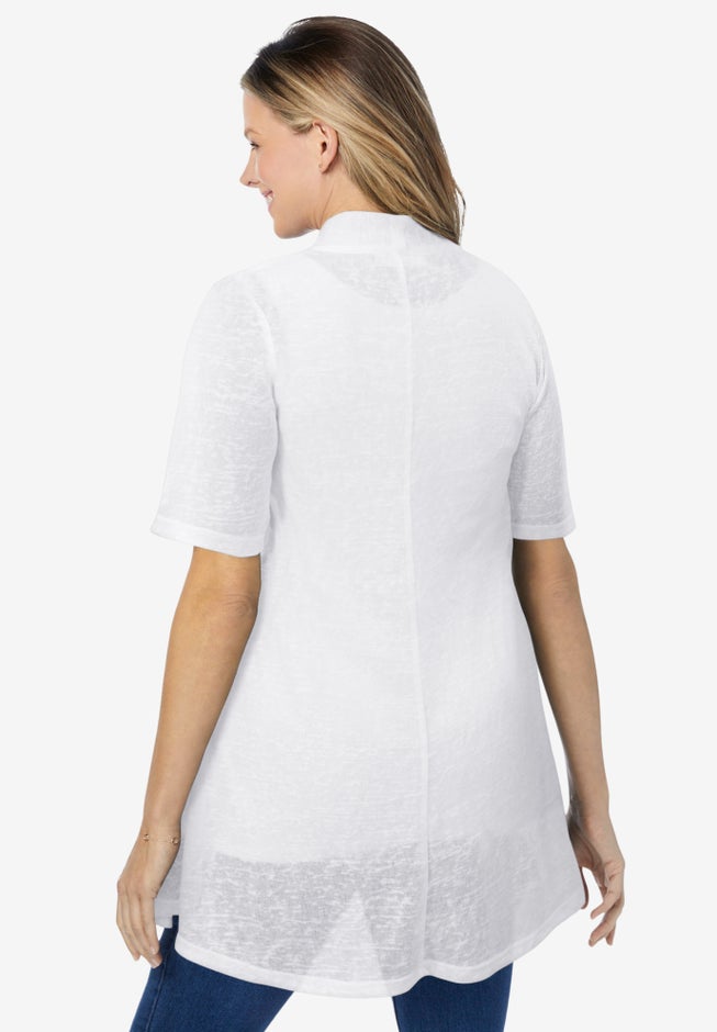 Lightweight Open Front Cardigan image number 1