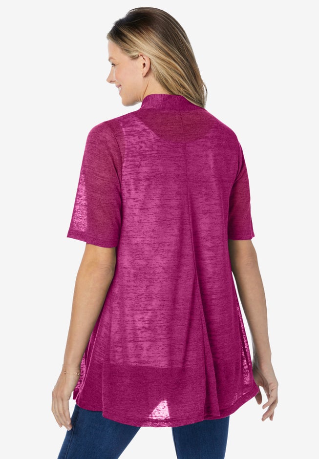 Lightweight Open Front Cardigan Sweater image number 1