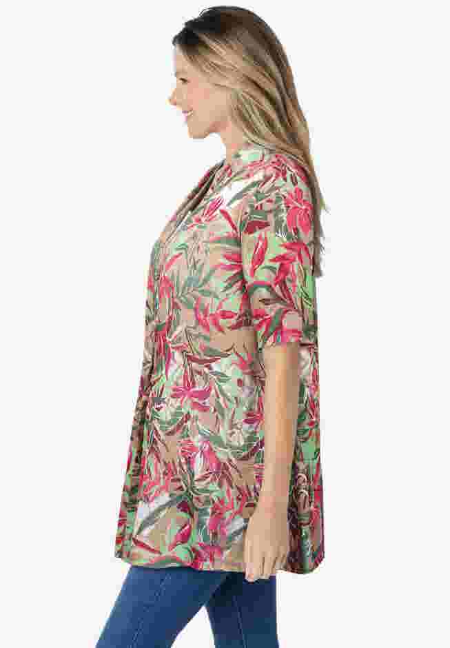 Lightweight Open Front Cardigan image number 2