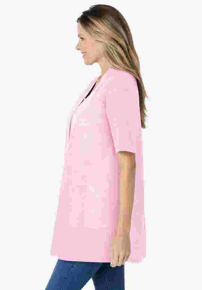 Lightweight Open Front Cardigan image number 3