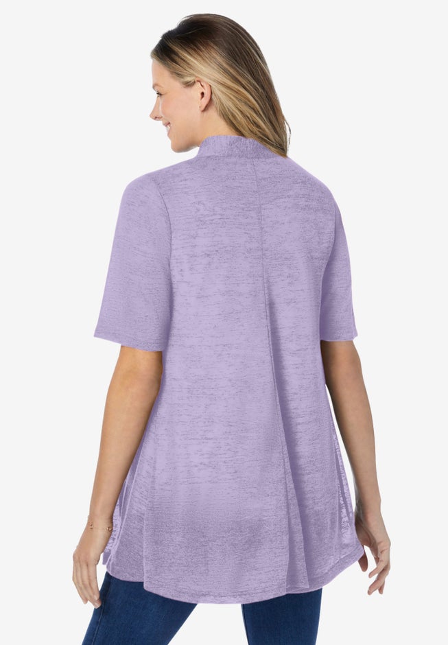 Lightweight Open Front Cardigan Sweater image number 1
