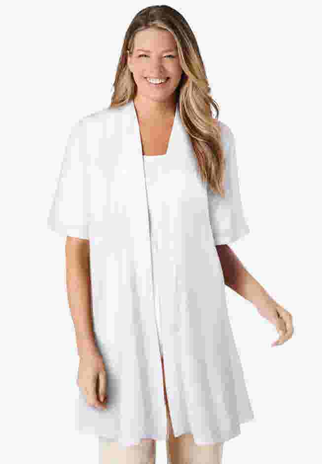 Lightweight Open Front Cardigan image number 3