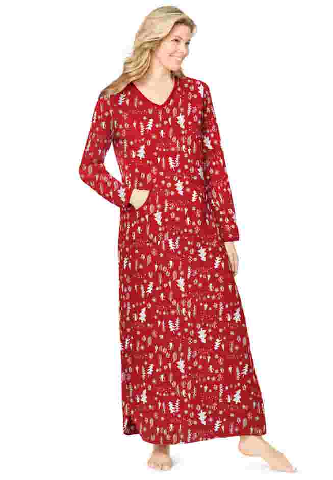 Long Printed Sleep Shirt  image number 0