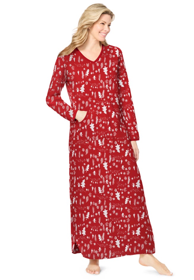 Long Printed Sleep Shirt  image number 0