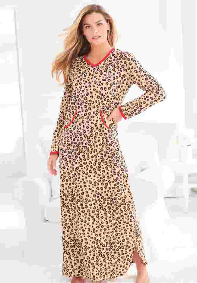 Long Printed Sleep Shirt  image number 4