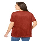 Faux Suede Tee image number null
