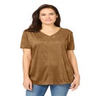 Faux Suede Tee image number null