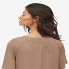 Crinkle Tie-Front Blouse image number null