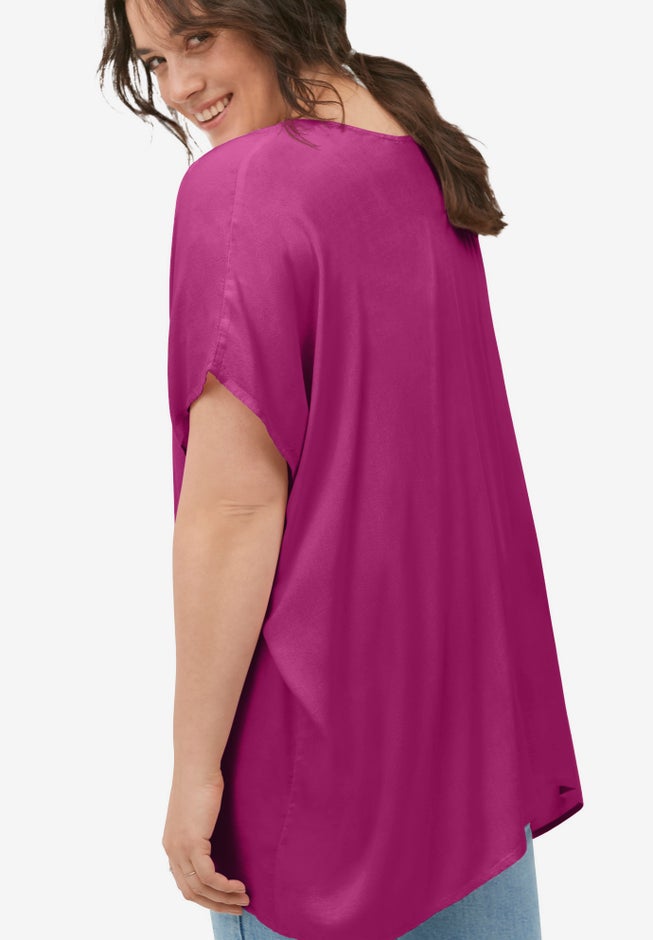 Oversized Linen-Blend Tunic image number 1