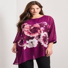 Printed Asymmetric Blouse image number null
