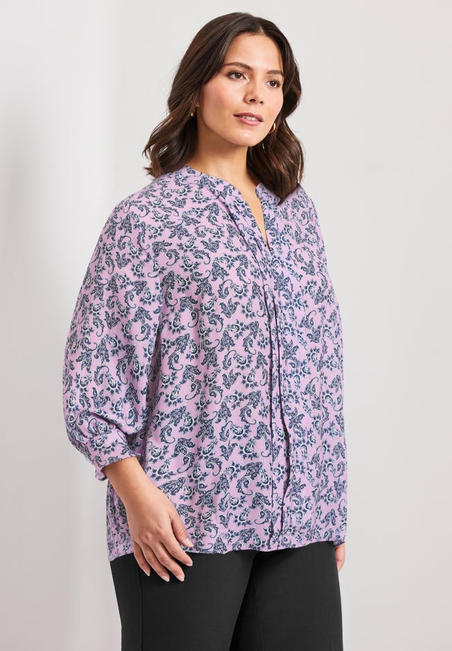 Pintuck Popover Top image number 2