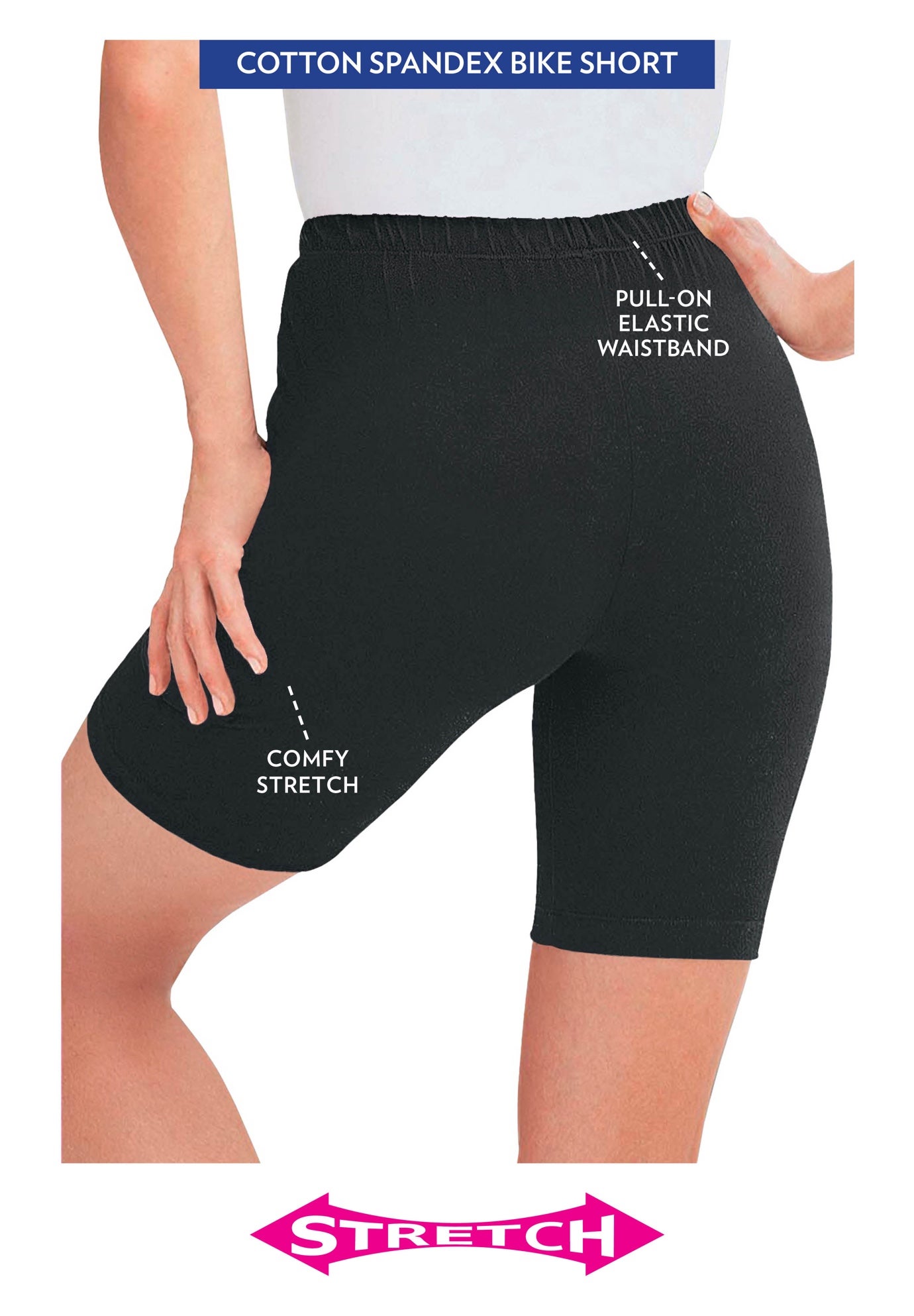 【新品未使用】 NKNIT cotton KNIT biker shorts Women's High-Waist Seamless 7