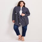 Striped Cascade Cardigan image number 0