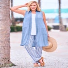 Straight Leg Linen Pant image number null