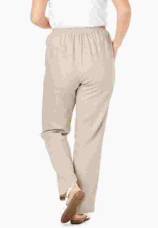 Straight Leg Linen Pant image number 1
