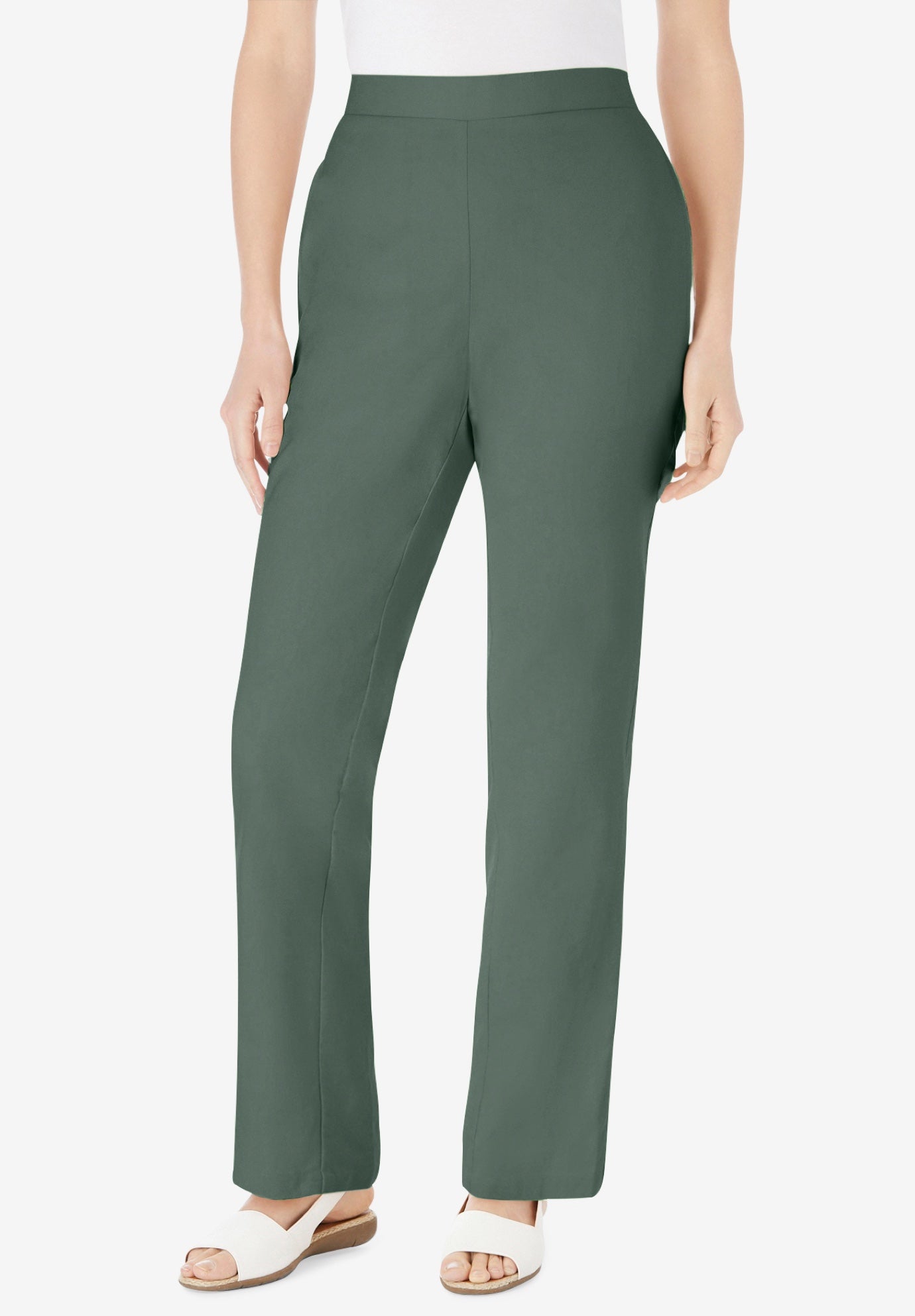 Straight Leg Linen Pant image number 0