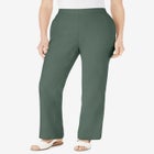 Straight Leg Linen Pant image number null