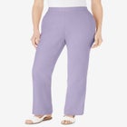 Straight Leg Linen Pant image number null