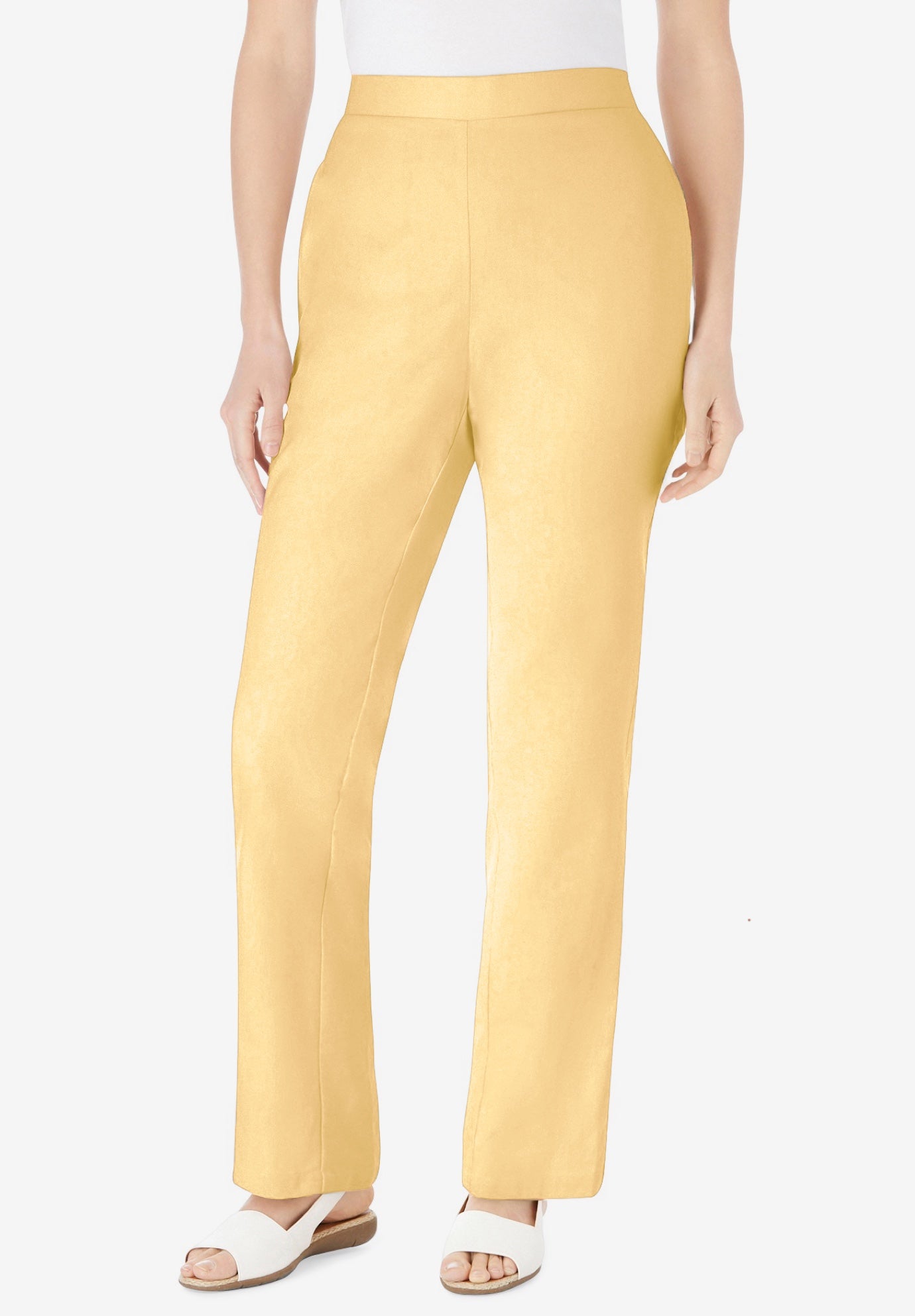 Straight Leg Linen Pant image number 0