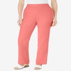 Straight Leg Linen Pant image number null