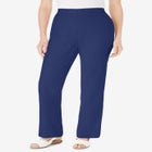 Straight Leg Linen Pant image number null