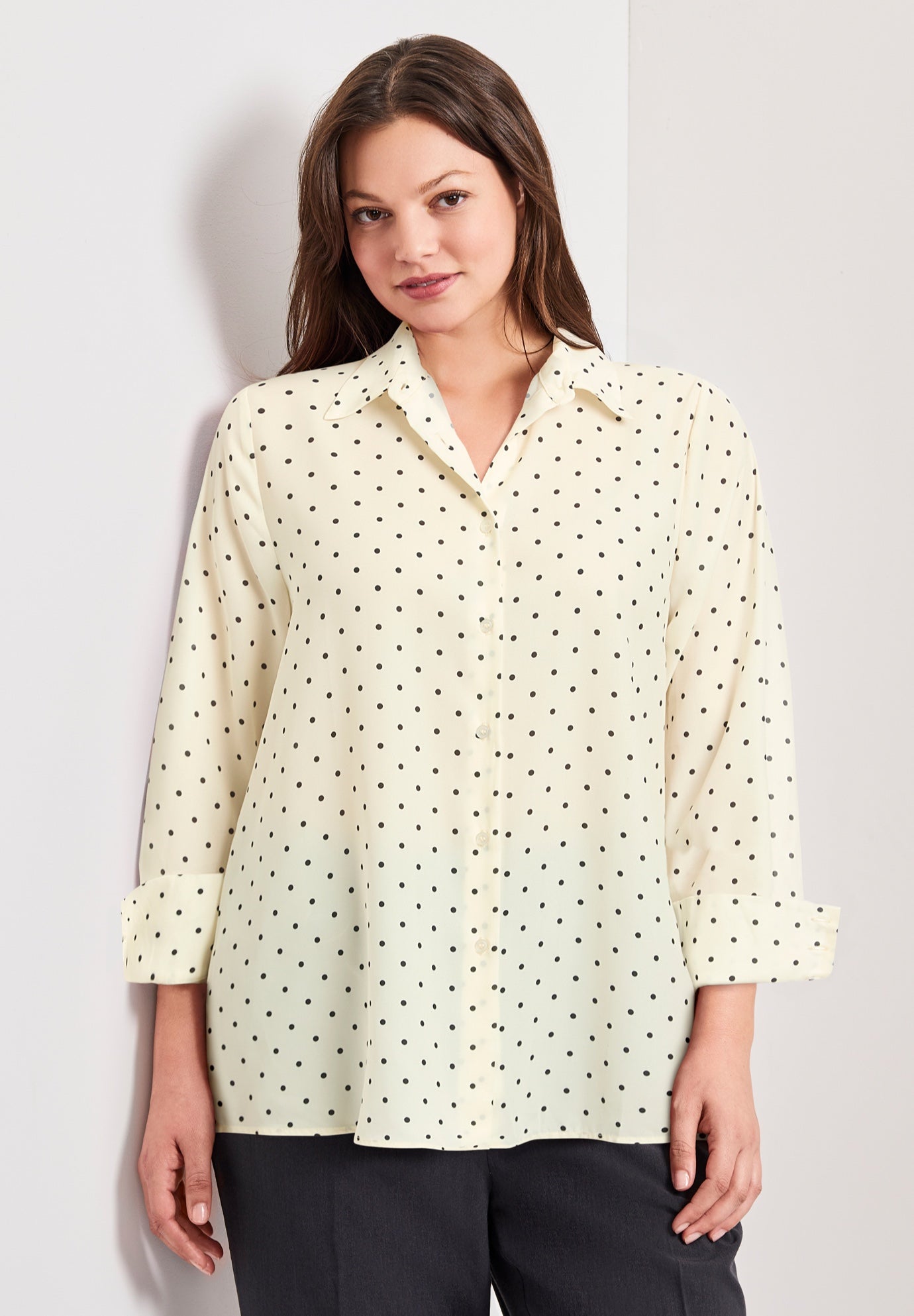 Signature Button Front Blouse image number 3