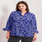Signature Button Front Blouse image number 0